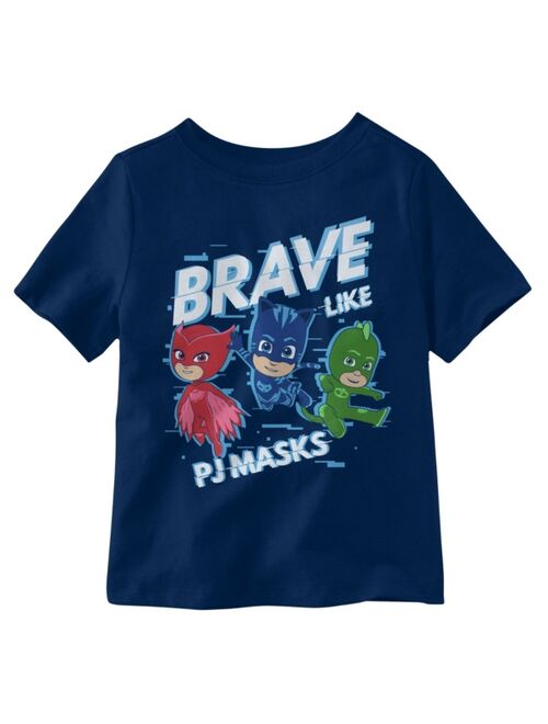 Hybrid Toddler Boys Pj Masks Brave Like Us Graphic T-shirt