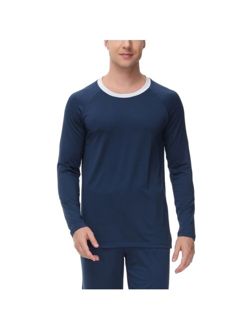 INK+IVY Men's Moisture-Wicking contrast Crewneck Lounge T-Shirt