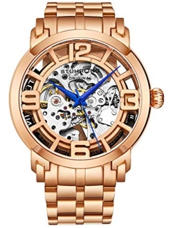 Skeleton Watches for Men - Mens Automatic Watch Self Winding Mens Dress Watch - Mens Winchester 44 Elite Watch Mechanical Watch for Men