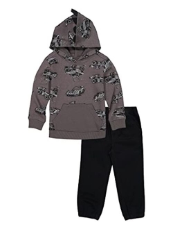 Baby Boy Fleece Hoodie and Sueded Twill Joggers, 2 Piece Set