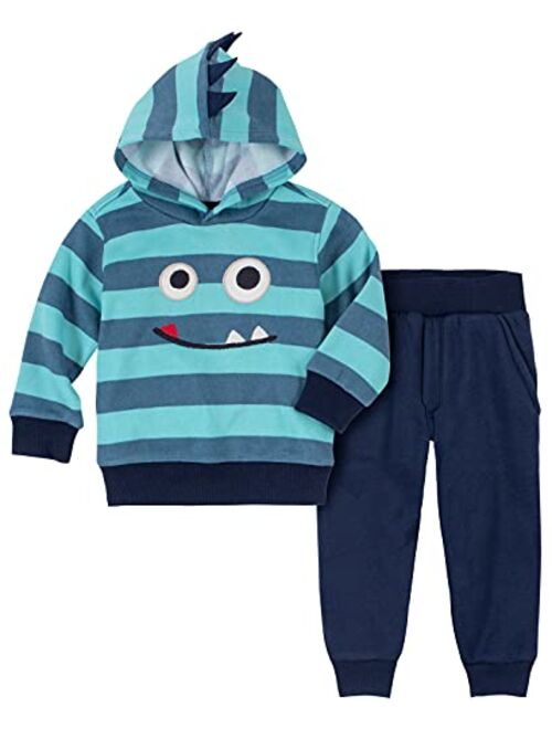 Kids Headquarters Baby Boy Fleece Hoodie and Sueded Twill Joggers, 2 Piece Set