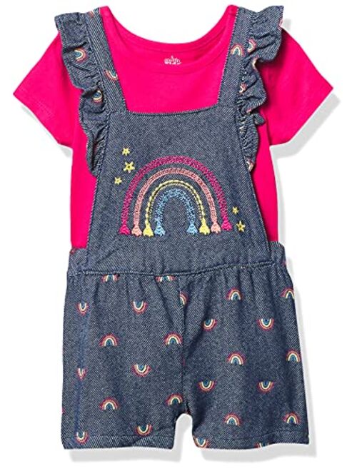 Kids Headquarters girls 2 Pieces Shortall Set