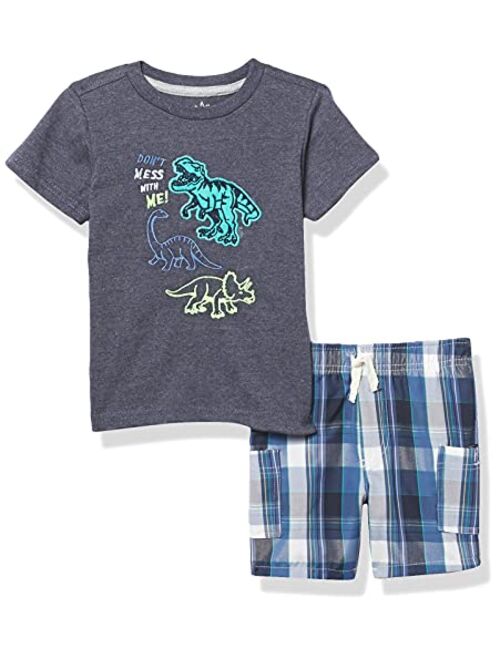 Kids Headquarters boys 2-piece Short Set, Top & Shorts, Soft & Comfortable