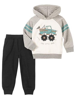 baby-boys 2 Pieces Hooded Pants Set