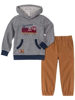 baby-boys 2 Pieces Hooded Pants Set