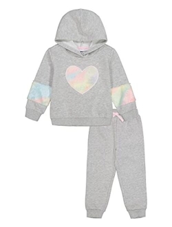 Girls' 2 Pieces Hooded Jog Set