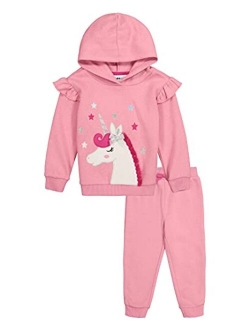 Girls' 2 Pieces Hooded Jog Set