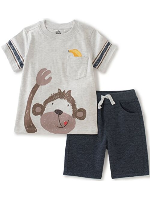 Kids Headquarters Baby Boys 2 Pieces Shorts Set-Jersey Tee