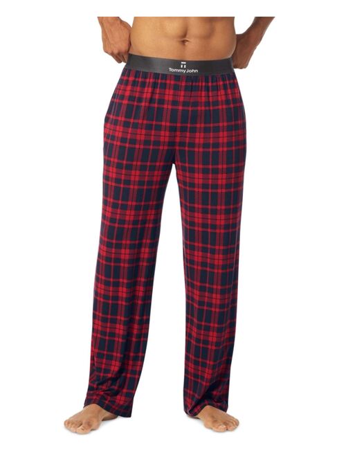 Tommy John Men's Second Skin Plaid Pajama Pants