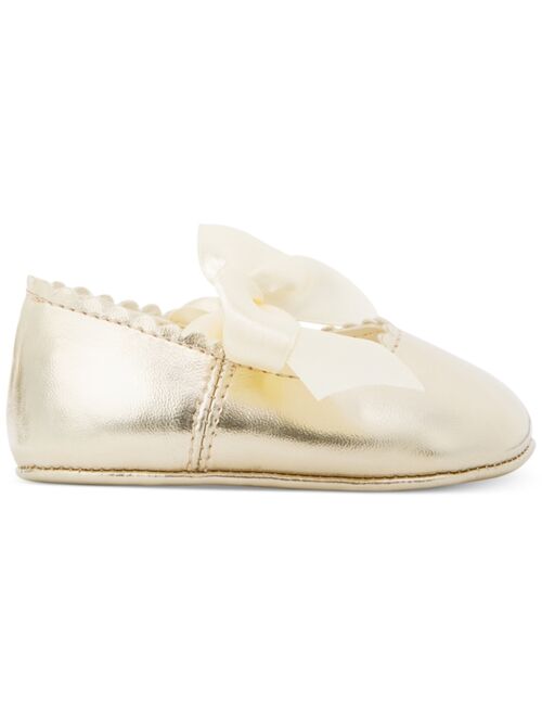 First Impressions Baby Girls Metallic Scalloped Ballet Flats, Created for Macy's