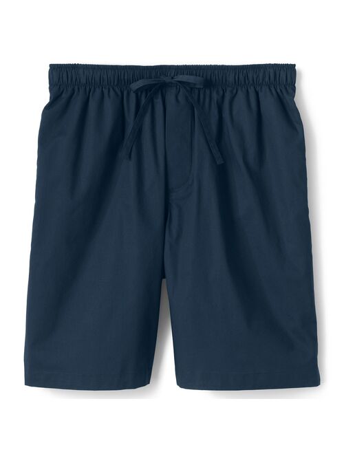 Men's Lands' End Broadcloth Pajama Sleep Shorts