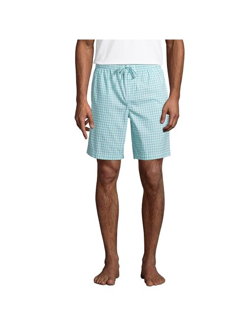 Men's Lands' End Broadcloth Pajama Sleep Shorts