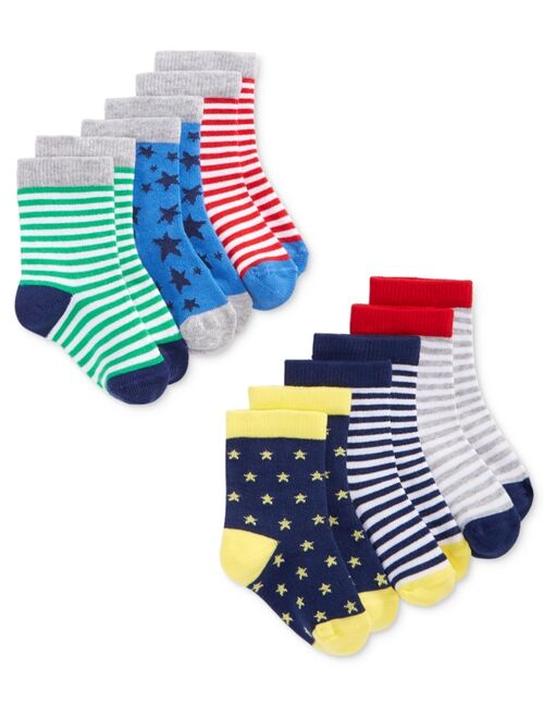 First Impressions Baby Boys 6-Pack Stars & Stripes Crew Socks, Created for Macy's