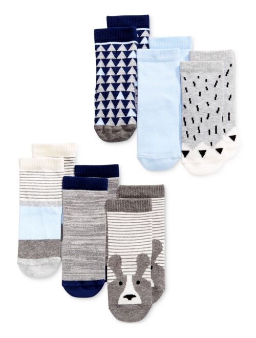 First Impressions Baby Boys 6-Pk. Crew Socks, Created for Macy's