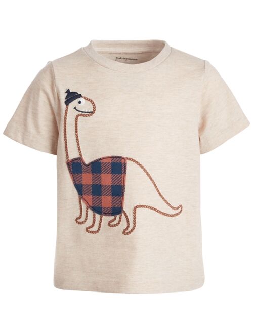 First Impressions Baby Boys Short Sleeve Hipster Dino Tee, Created for Macy's