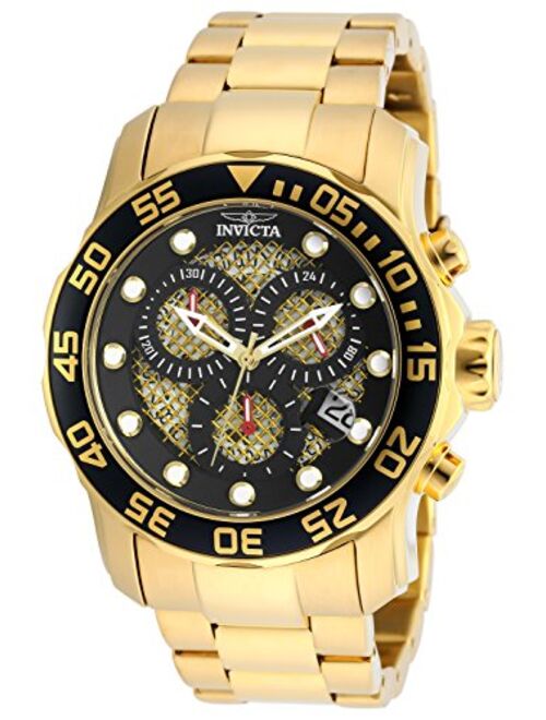 Invicta Men's 19837 Pro Diver Analog Display Swiss Quartz Gold Watch