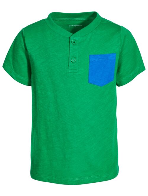 First Impressions Toddler Boys Pocket Cotton Henley T-Shirt, Created for Macy's