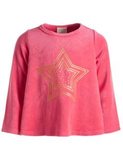 Baby Girls Star Velour Top, Created for Macy's