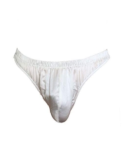 Paradise Silk Sexy 100% Silk Satin Underwear Mens Thong Briefs