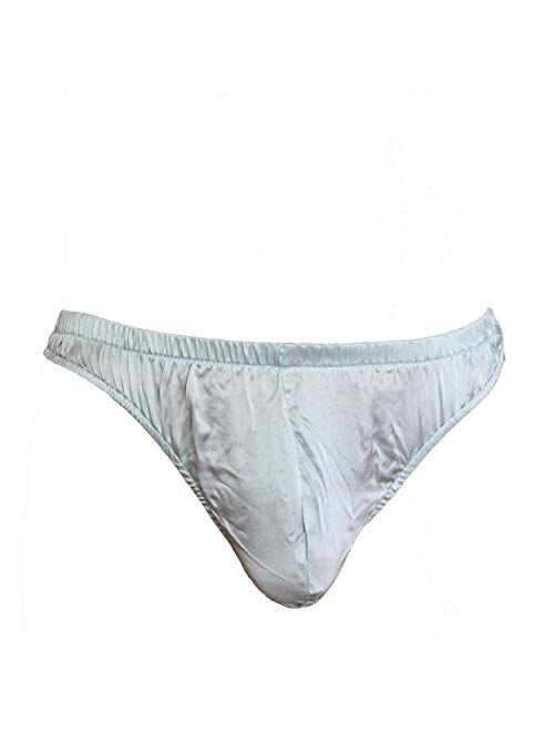 Paradise Silk Sexy 100% Silk Satin Underwear Mens Thong Briefs