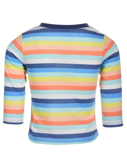 First Impressions Toddler Boys Sunrise Stripes Cotton Henley T-Shirt, Created for Macy's