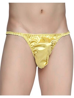 Men's Underwear Satin Tanga Bikini Briefs Panties