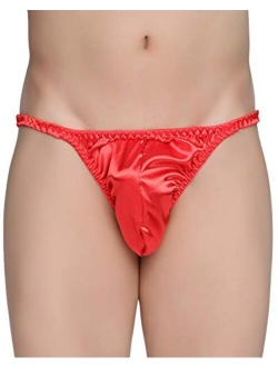 Men's Underwear Satin Tanga Bikini Briefs Panties