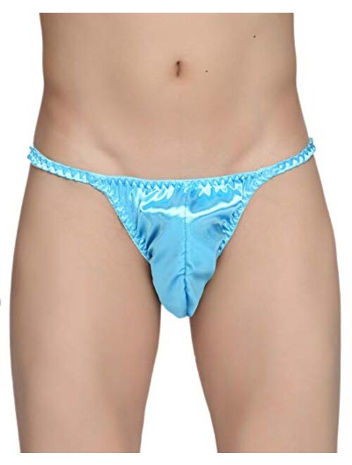 Satini Men's Underwear Satin Tanga Bikini Briefs Panties