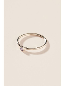 Maya Brenner 14K White Gold Birthstone Ring