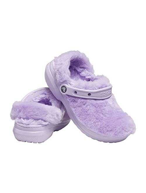 Crocs Unisex-Adult Men's and Women's Classic Fur Sure Clog | Fuzzy Slippers