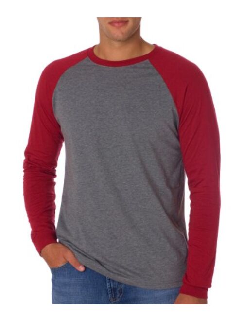 Bella 3000C Canvas Men's Jersey Long-Sleeve Baseball T-Shirt