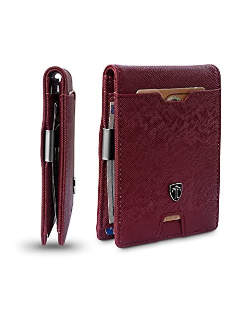 TRAVANDO Mens Slim Wallet with Money Clip AUSTIN RFID Blocking Bifold Credit Card Holder for Men with Gift Box