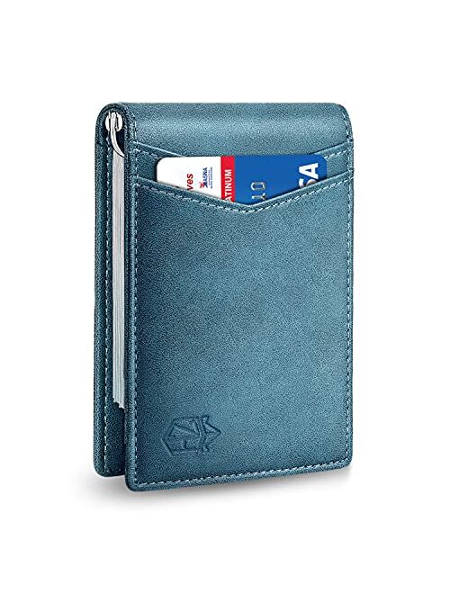 Zitahli Slim Wallets for Men RFID Money Clip Wallet Men's Front Pocket Minimalist Wallet