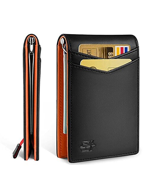 Zitahli Slim Wallets for Men RFID Money Clip Wallet Men's Front Pocket Minimalist Wallet