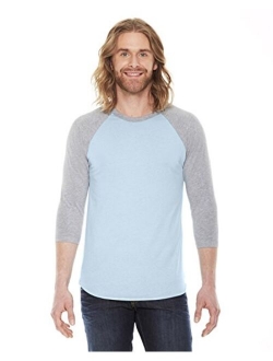 American Apparel Men's Unisex Poly-Cotton Raglan T-Shirt