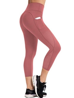 UURUN High Waisted Leggings for Women,Yoga Pants with Pockets, Tummy Control, Squat Proof, for Workout, Running