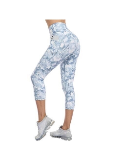 UURUN High Waisted Leggings for Women,Yoga Pants with Pockets, Tummy Control, Squat Proof, for Workout, Running