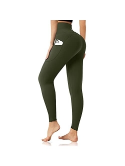 Desol High Waist Leggings with Pockets for Women,Tummy Control Butt Lifting Workout Yoga Pants for Women