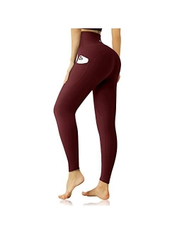 Desol High Waist Leggings with Pockets for Women,Tummy Control Butt Lifting Workout Yoga Pants for Women