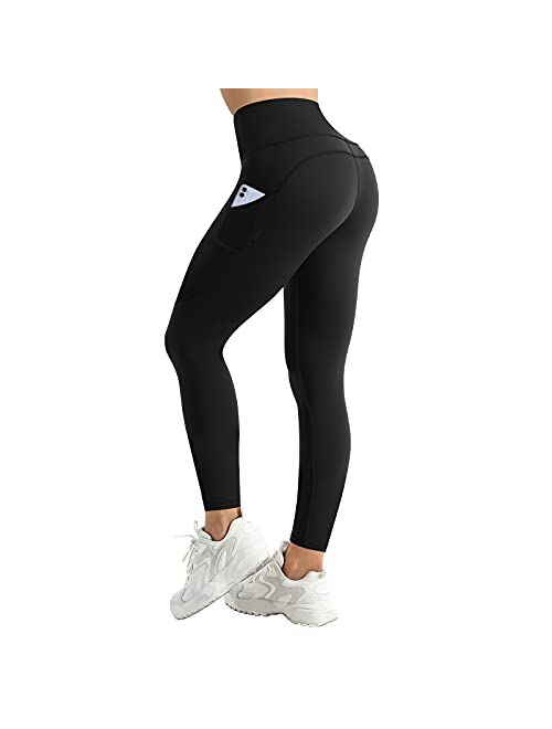 Desol High Waist Leggings with Pockets for Women,Tummy Control Butt Lifting Workout Yoga Pants for Women