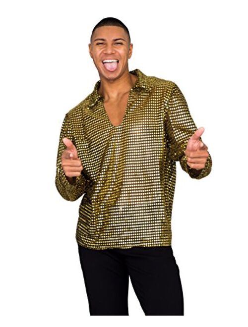 Costume Agent Halloween Costume Mens Disco Shirt