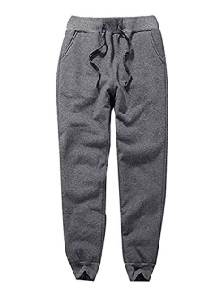 Gnveub Women's Winter Warm Fleece Sweatpants Athletic Thick Sherpa Lined Active Running Joggers Pants