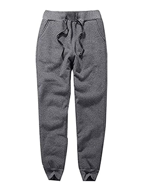 Gnveub Women's Winter Warm Fleece Sweatpants Athletic Thick Sherpa Lined Active Running Joggers Pants