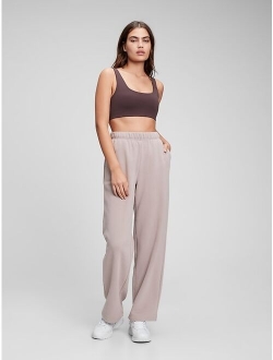 High Rise Vintage Soft Sherpa Lined Relaxed Pants