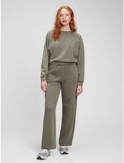 High Rise Vintage Soft Sherpa Lined Relaxed Pants