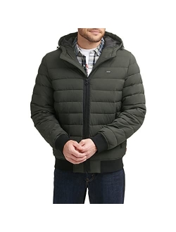 mens Quilted Bomber Jacket