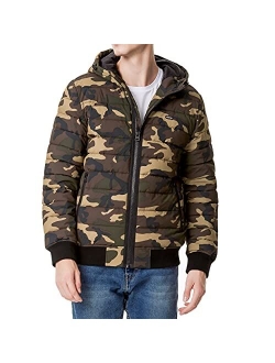 mens Quilted Bomber Jacket