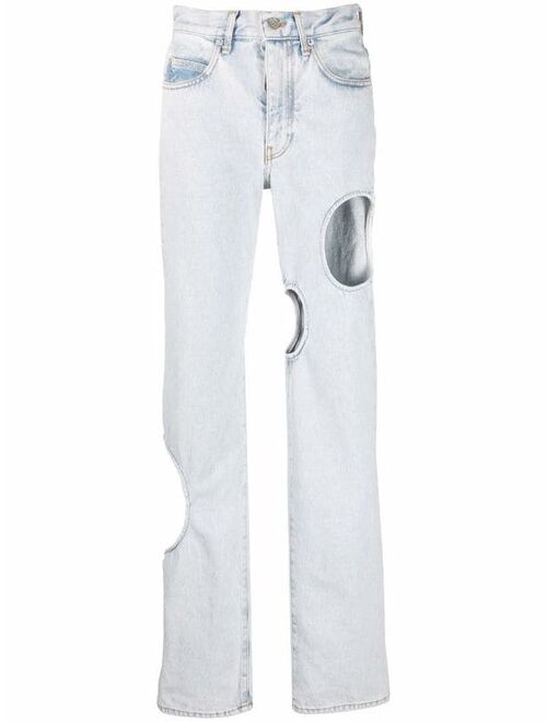 Off-White Meteor straight-leg jeans