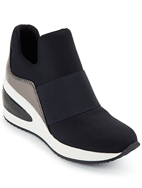 DKNY Women's Slip on Wedge Heel Sneaker