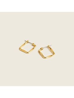 Square hoop earrings